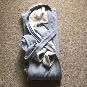 LL Bean Heather Grey Bathrobe
